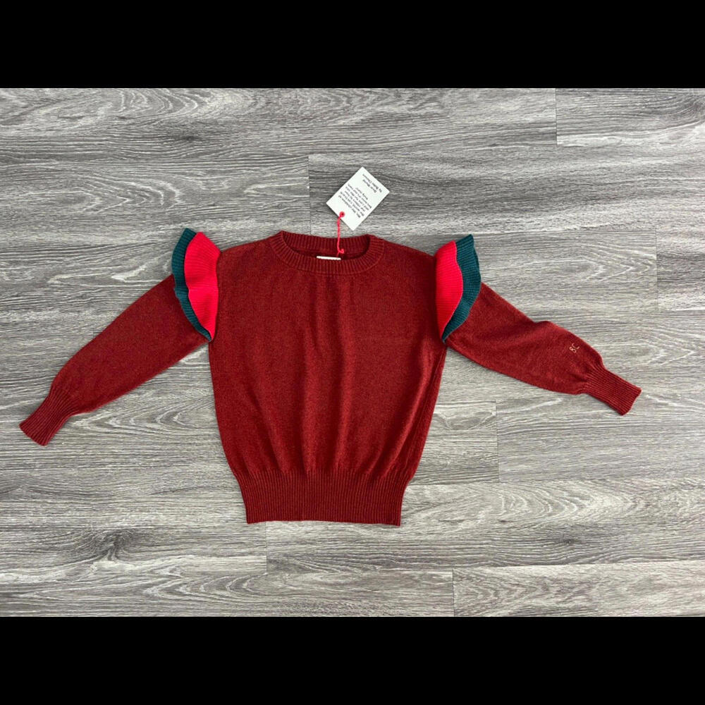 Bobo Choses Blue Sweater 32% Lana Wool !! 8-9Y NEW!!